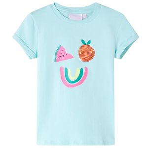 Camiseta infantil aguamarina claro 92