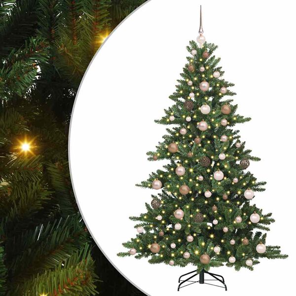 vidaXL &Aacute;rbol de Navidad artificial con ramas articuladas Verde 180 cm
