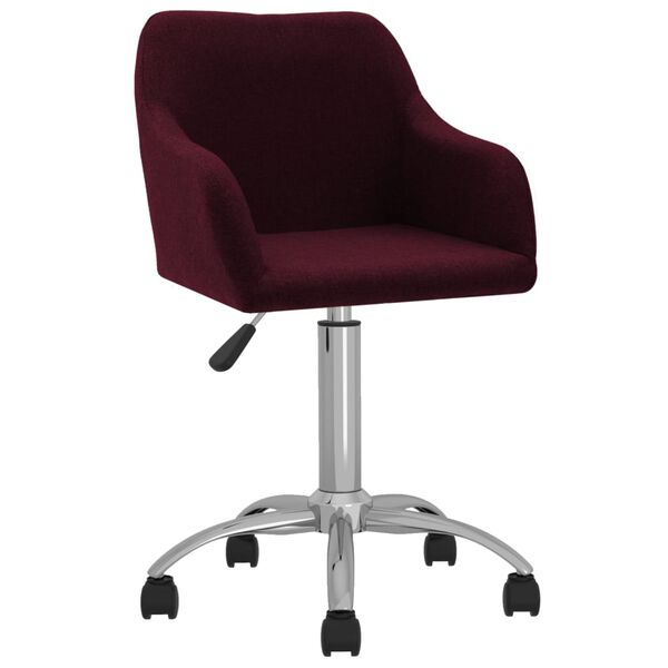 vidaXL Silla de comedor giratoria tela morada