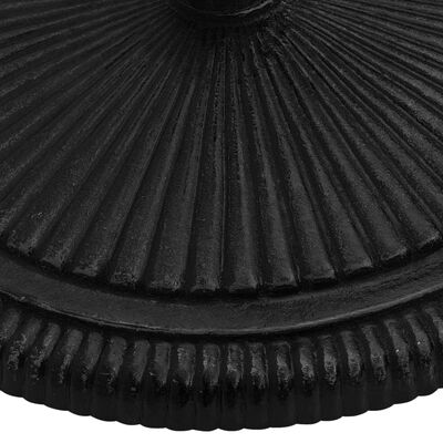 vidaXL Base de sombrilla de hierro fundido negro 45x45x30 cm