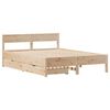 vidaXL Estructura de cama sin colch&oacute;n madera de pino maciza 120x200 cm