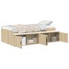 vidaXL Estructura de cama con caj&oacute;n Roble Sonoma 80 x 200 cm
