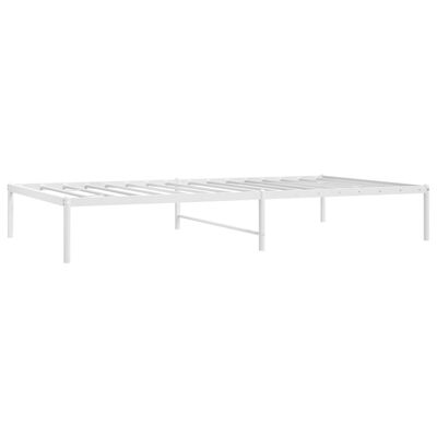 vidaXL Estructura de cama metal blanco 75x190 cm