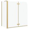 vidaXL Enclosure de Ducha Manual Dorado 120 x 68 x 130 cm