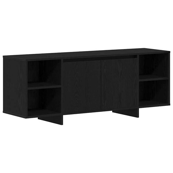 vidaXL Gabinete de TV Roble Negro 120 x 30 x 40,5 cm