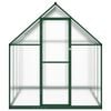 vidaXL Invernadero con marco base aluminio verde 224x169x195 cm