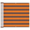 vidaXL Pantalla de Balc&oacute;n Naranja y Marr&oacute;n 100 x 700 cm Tela Oxford