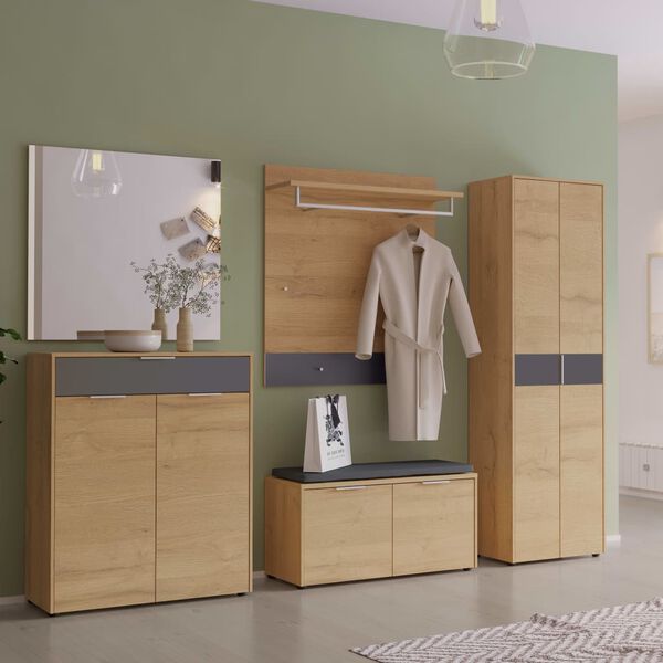 Germania Perchero de panel GW-Berlebeck gris