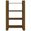 vidaXL Estanter&iacute;a/divisor espacios madera pino marr&oacute;n miel 80x35x125cm