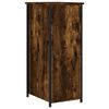vidaXL Mesita de noche madera de ingenier&iacute;a roble ahumado 32x42x80 cm