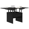 vidaXL Mesa de Caf&eacute; Roble Negro 55 x 54,5 x 45 cm Madera contrachapada