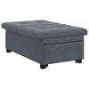 vidaXL Sof&aacute; cama Gris oscuro 194 x 67 x 82 cm Terciopelo