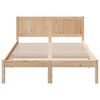 vidaXL Estructura de cama Marr&oacute;n 135 x 190 cm Madera maciza de Pino