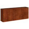 vidaXL Jardinera oxidada 200x40x80 cm acero corten