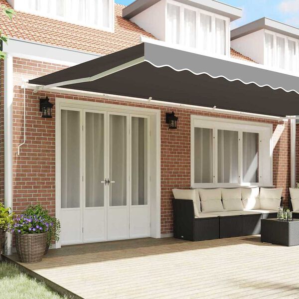 vidaXL Toldo Manual 6 x 3,5 m Metal