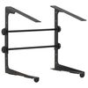 vidaXL Soporte ordenador port&aacute;til acero negro 30,5x28x(24,5-37,5) cm