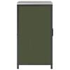 vidaXL Almacenamiento de cocina Verde Oliva 60 x 50 x 92 cm Acero