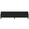 vidaXL Estructura de cama con colch&oacute;n Negro 200 x 200 cm tela