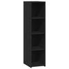 vidaXL Aparador alto madera de ingenier&iacute;a negro 30x41x124 cm