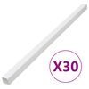 vidaXL Canaletas para cables PVC 100x60 mm 30 m