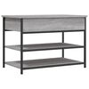 vidaXL Zapatero madera de ingenier&iacute;a gris Sonoma 70x42,5x50 cm