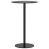 vidaXL Mesa de jard&iacute;n redonda acero negro &Oslash;60x105 cm
