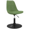 vidaXL Silla de comedor giratoria 6 uds terciopelo verde claro