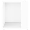 vidaXL Mesa auxiliar de madera contrachapada blanco 33x33x34,5 cm