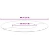 vidaXL adecuado para Anillo de Árbol Plano Plateado Ø30 / 60 cm