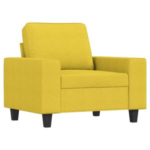 vidaXL Sill&oacute;n de tela amarillo claro 60 cm
