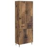vidaXL Juego de armarios 2 uds. Madera envejecida Madera de ingenier&iacute;a