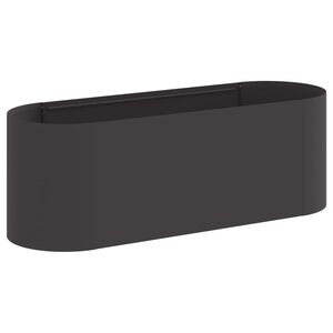 vidaXL Cama de Jard&iacute;n Elevada Negro 120 x 40 x 40 cm Acero