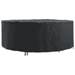 vidaXL Funda para muebles Negro 244 x 244 x 71 cm Tela Oxford 600D