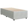 vidaXL Estructura de cama sin colch&oacute;n terciopelo gris claro 80x200 cm
