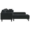 vidaXL Sof&aacute; 3 pcs Negro 250 x 188 x 76 cm Terciopelo