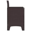 vidaXL Silla de Jardín 2 pcs Marrón 53 x 49 x 85 cm PP