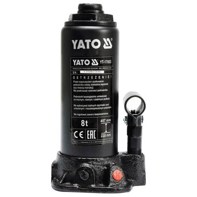 Gato Hidráulico de Botella YATO de 8 Toneladas YT-17003