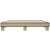 vidaXL Estructura cama madera ingenier&iacute;a metal roble Sonoma 160x200 cm