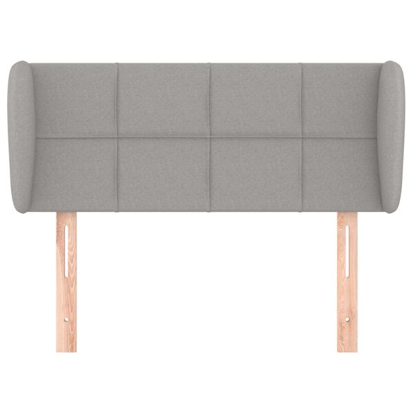 vidaXL Cabecero de tela gris claro 83x23x78/88 cm