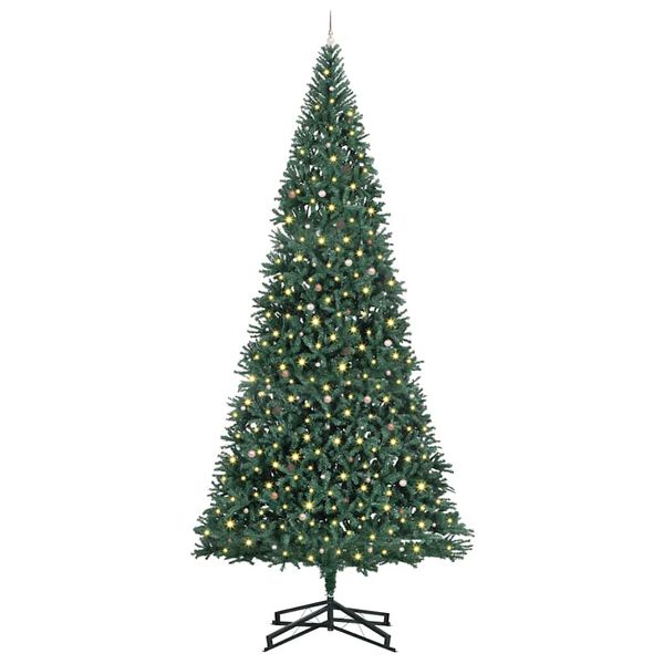 vidaXL &Aacute;rbol de Navidad Artificial Pre-iluminado con Juego de Bolas