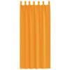 vidaXL Cortinas de gasa con trabillas 2 uds naranja 140x225 cm