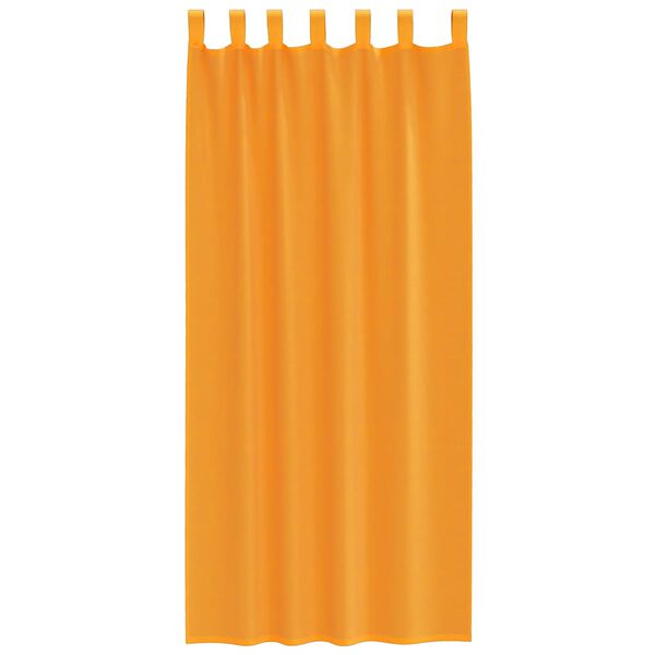 vidaXL Cortinas de gasa con trabillas 2 uds naranja 140x225 cm