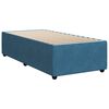 vidaXL Cama box spring con colch&oacute;n terciopelo azul 90x200 cm