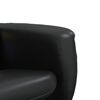 vidaXL Sill&oacute;n reclinable masaje con reposapi&eacute;s cuero sint&eacute;tico negro