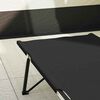 vidaXL Cama de Camping Plegable Manual 2 pcs Negro 206 x 76 x 74 cm