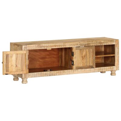 vidaXL Mueble para la TV de madera de mango rugosa 118x30x40 cm