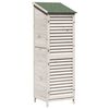 vidaXL Cobertizo de Jard&iacute;n Blanco 59,5 x 56 x 176,5 cm