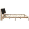 vidaXL Estructura de cama Marr&oacute;n 200 x 200 cm Madera de pino macizo