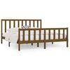 vidaXL Estructura de cama madera maciza marr&oacute;n miel 200x200 cm