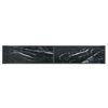 vidaXL Mesa consola vidrio templado negro 200x35x75,5 cm
